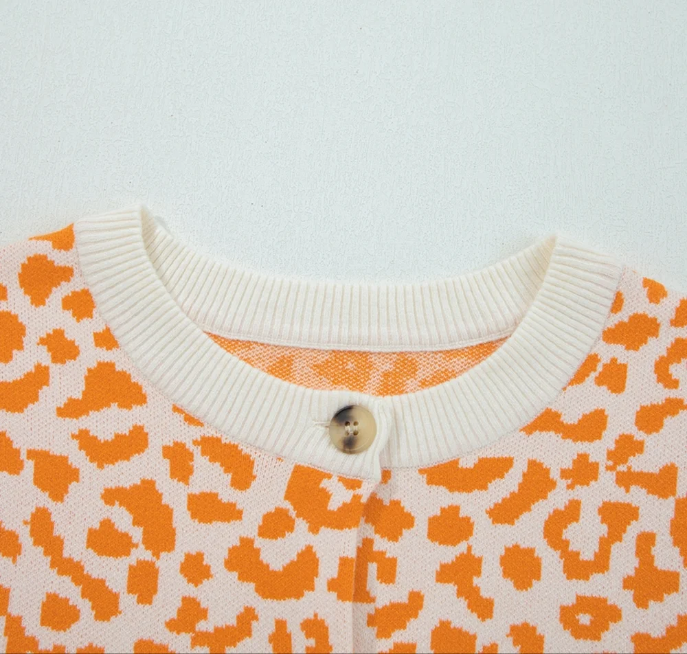 Wild & Cozy Chunky Knit Cardi - Sherbet - Picture 9 of 10